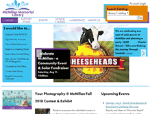 Tablet Screenshot of mcmillanlibrary.org